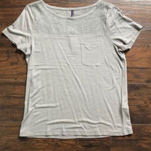 👋🏻 NYDJ Gray Linen Blend Blouse